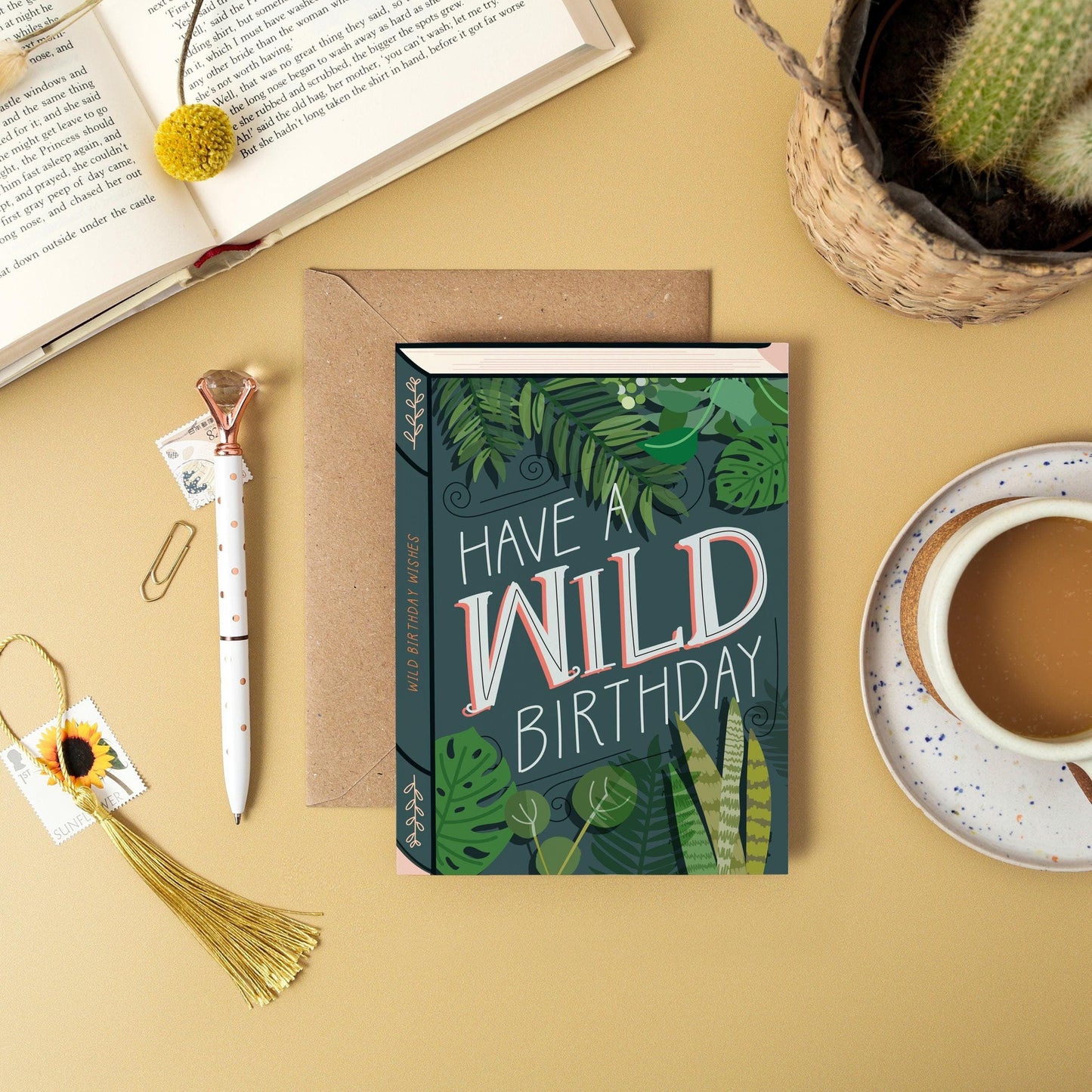 Have a Wild Birthday  Luxury Book Birthday Greeting Card