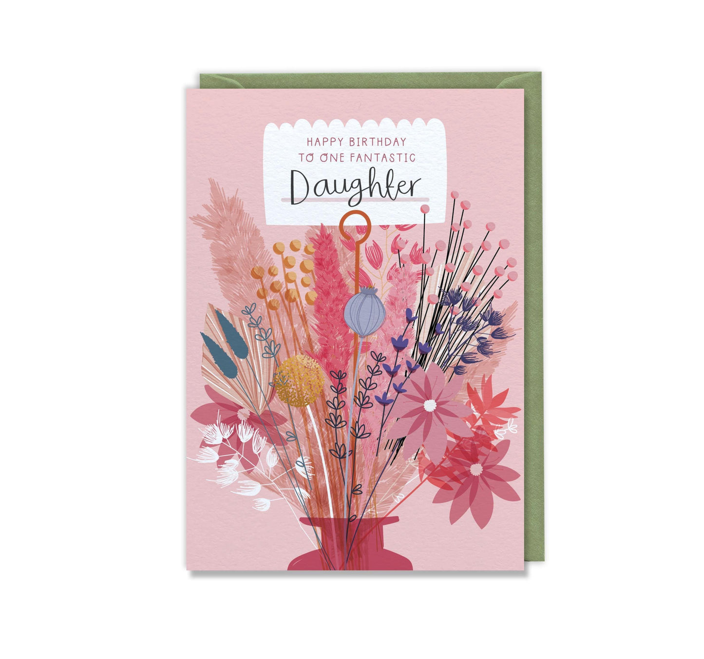 Fantastic Daughter  Luxury Birthday Greeting Card for Daughter