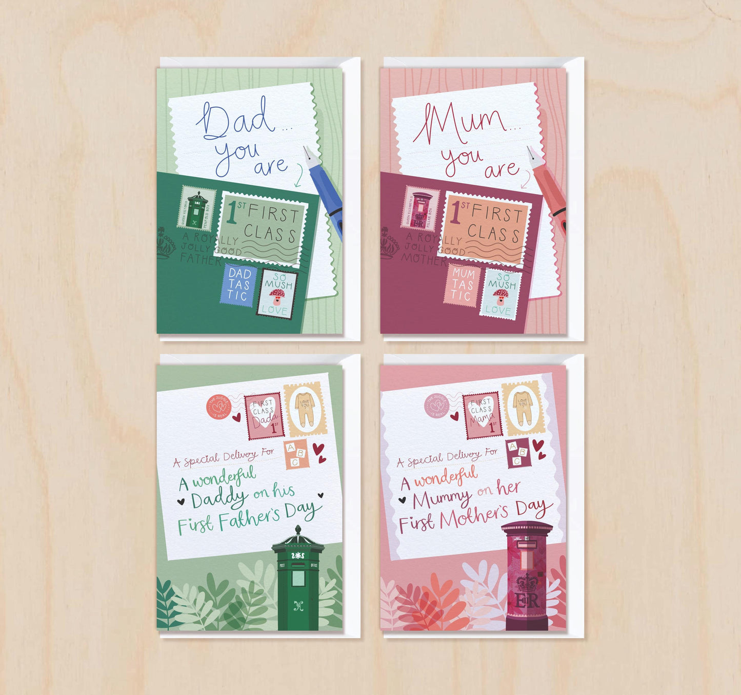 Dad, You Are First Class - Father's Day Card with Postbox