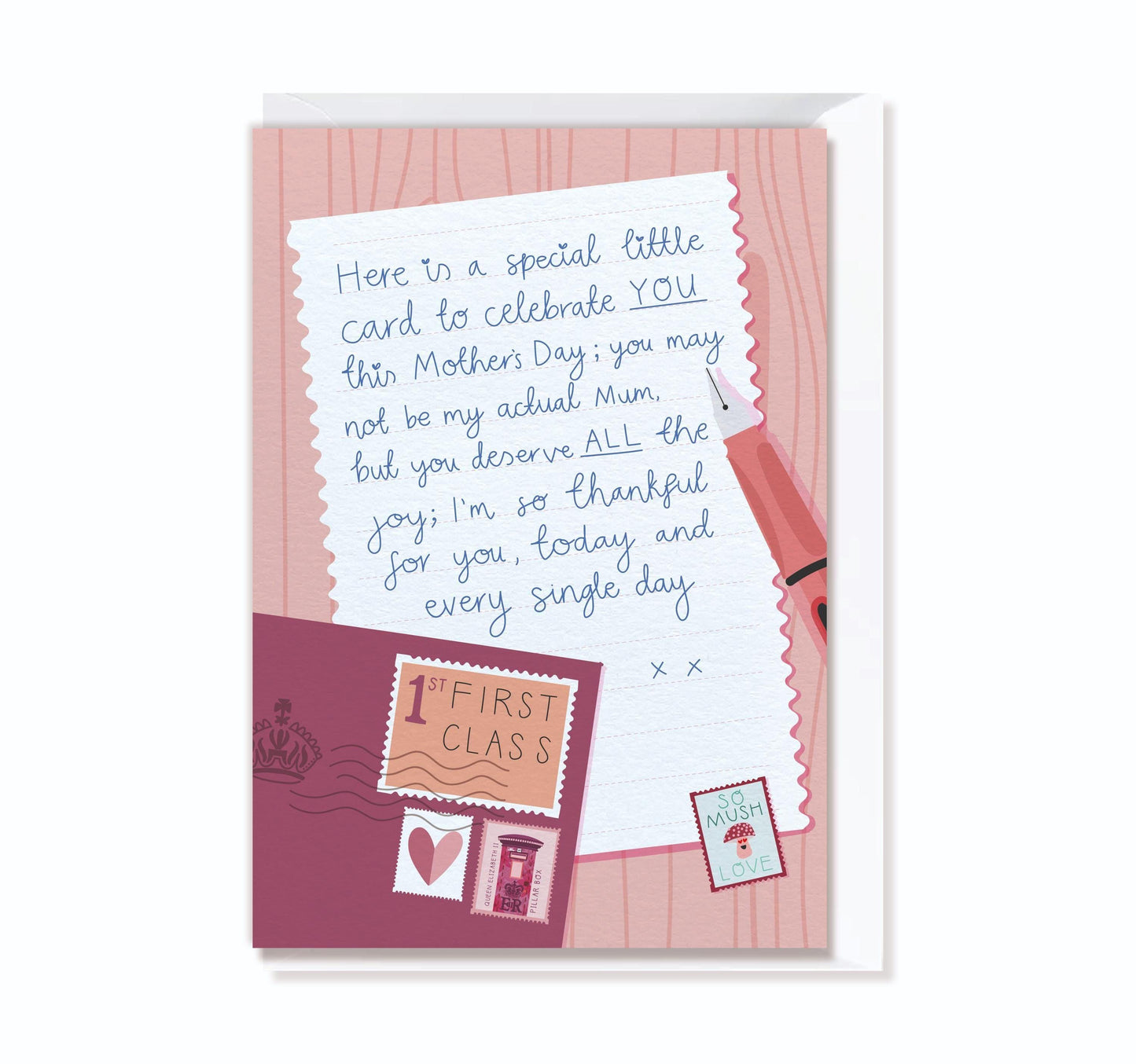 Like a Mum - Mother's Day Card Thankful with Postbox