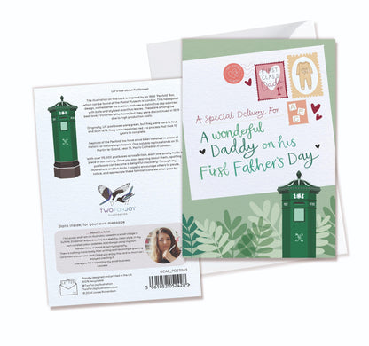 First Father's Day Card for Daddy with Postbox