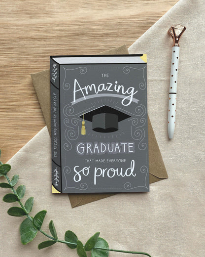 Amazing Graduate  Luxury Book Greeting Card