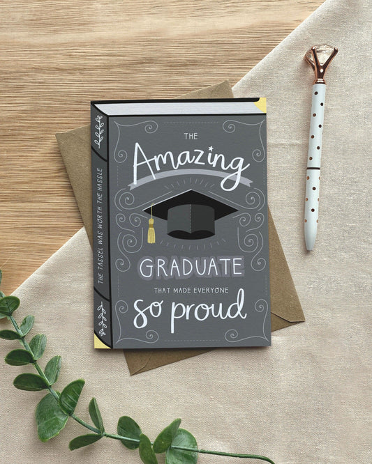 Amazing Graduate  Luxury Book Greeting Card