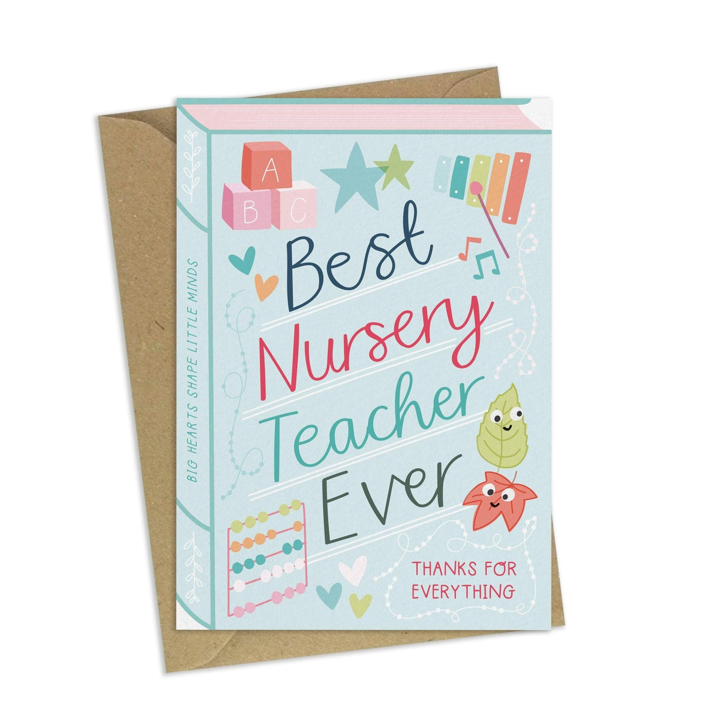 Best Nursery Teacher Ever  Luxury Book Greeting Card