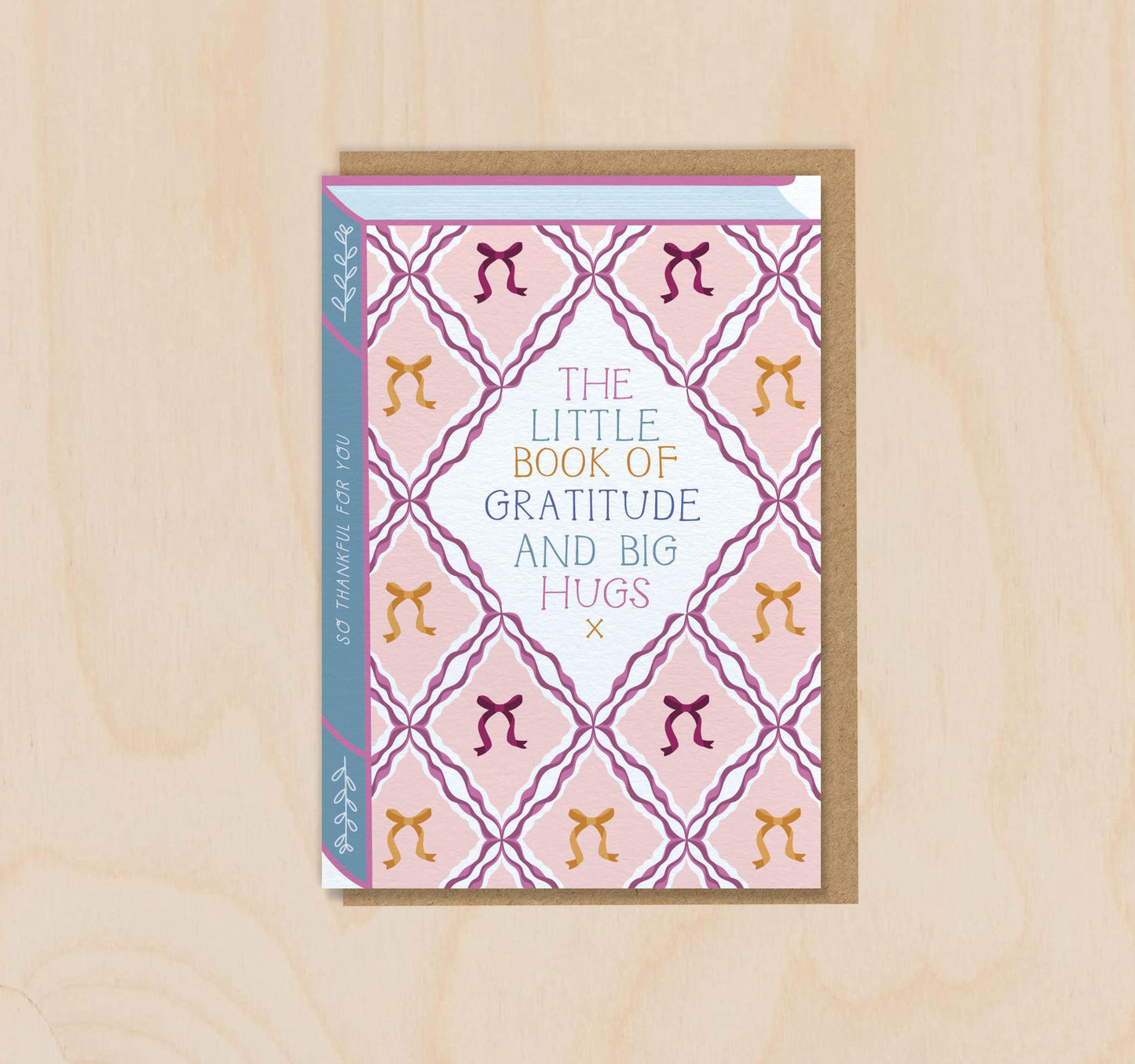The Little Book of Gratitude and Big Hugs  Luxury Book Greeting Card