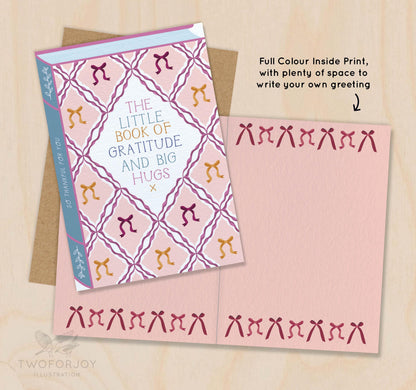 The Little Book of Gratitude and Big Hugs  Luxury Book Greeting Card