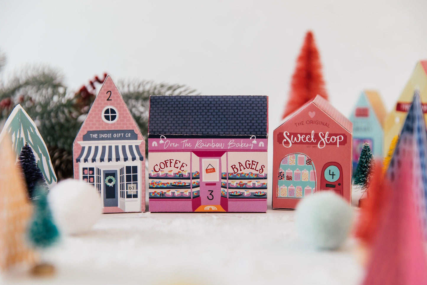 Merry & Bright Christmas Crafty Project DIY Advent Calendar Village