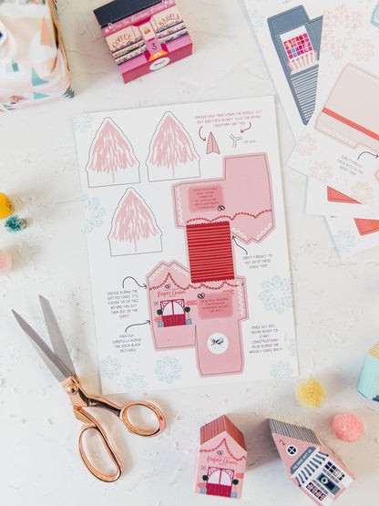 Merry & Bright Christmas Crafty Project DIY Advent Calendar Village