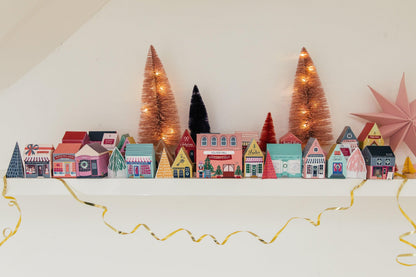 Merry & Bright Christmas Crafty Project DIY Advent Calendar Village