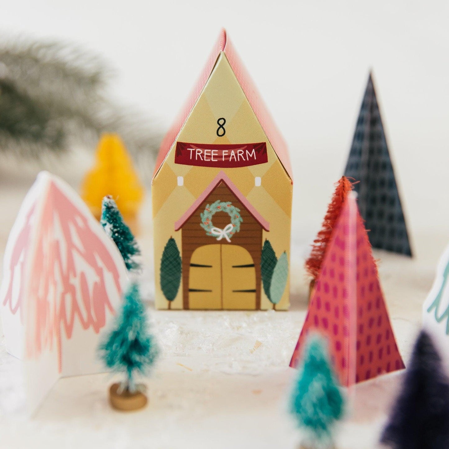 Merry & Bright Christmas Crafty Project DIY Advent Calendar Village