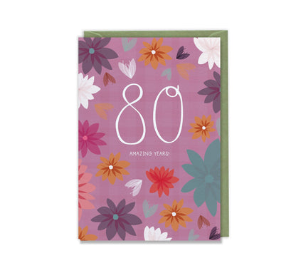 Eighty Amazing Years! 80th Birthday Card