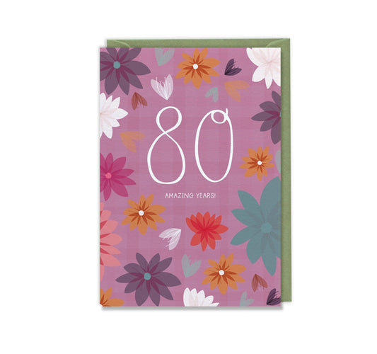 Eighty Amazing Years! 80th Birthday Card
